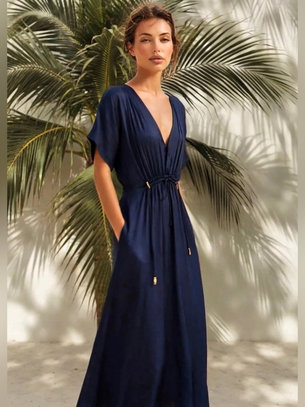 Uli Herzner Teddy Dress Maxi Dress in Blue Size XS